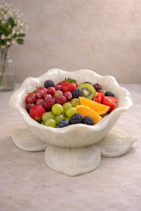 جاط فواكه ريزن شكل وردة جوري