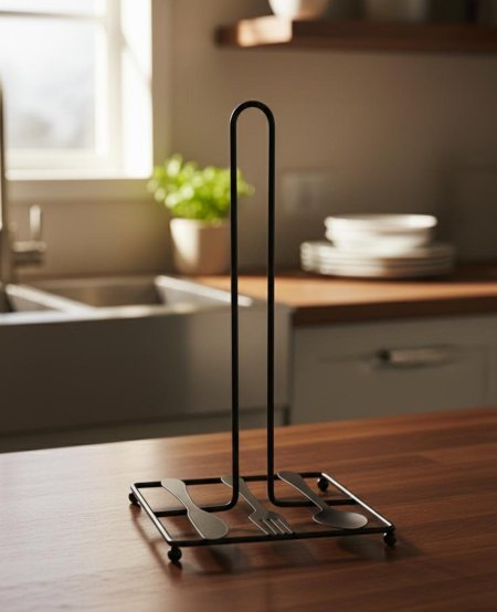 ستاند محارم المطبخ رسمية سكينة وشوكة