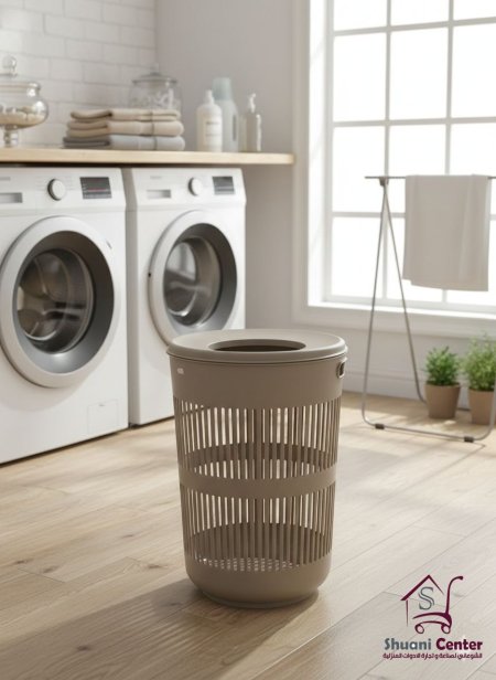 سلة غسيل مع غطاء