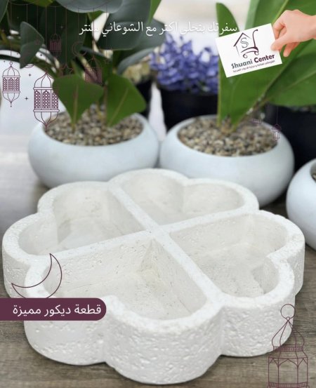 ديكور / مضيفة كونكريت مقسمة 