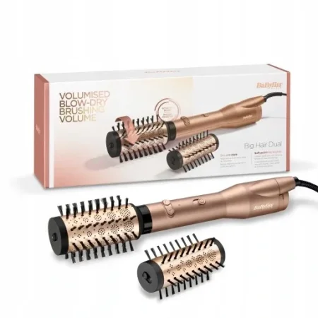 BaByliss Big Hair Dual Rotary Blower Brush for Volume, Shaping and Shine