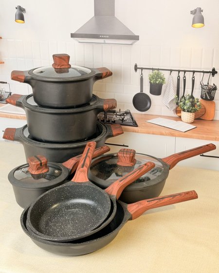 طقم طناجر ثقيل وذا جودة عالية جدا