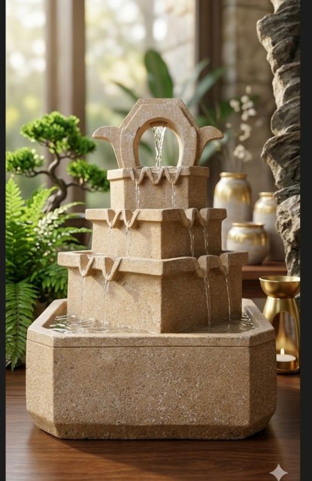 نافورة حجر شلال