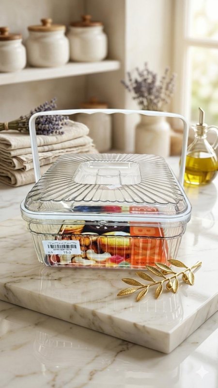 تابروير مربع مع غطا