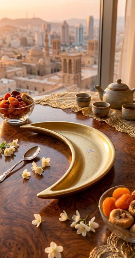 صحن تقديم شكل هلال