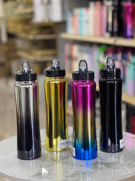 مطرة ستيل مع مصاصة
