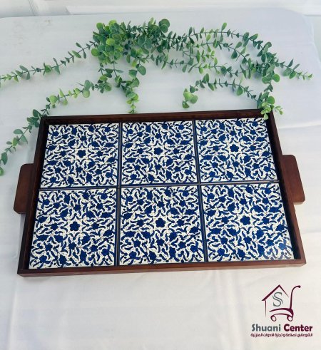 صينية تقديم خزف