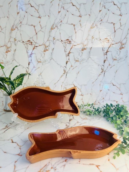 فخارة حرارية على شكل سمكة مميزة وانيقة متعددة الاستخدام ذات جودة عالية جدا