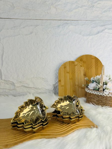 طقم مضايف مكسرات ذهبي فخم وانيق وراقي جدا لاصحاب الذوق الرفيع