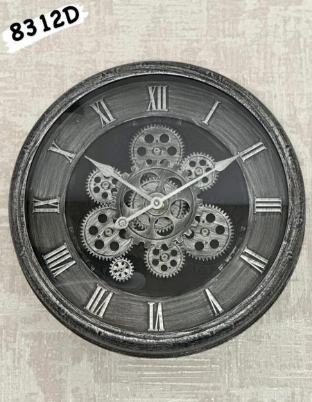 ساعة حائط رومانية بمسننات مميزة وفريدة من نوعها لاصحاب الذوق الرفيع