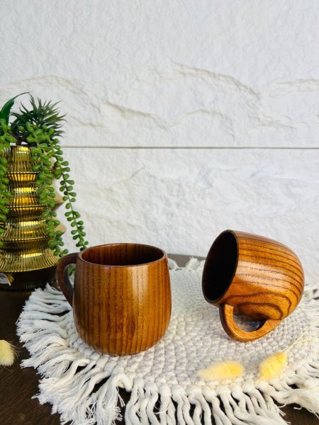 كاسة خشبية مميزة وانيقة وصحية لاصحاب الذوق العالي