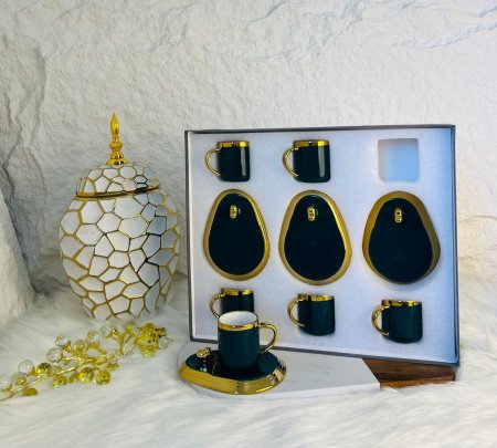 طقم فناجين قهوة 12 قطعة مميز وانيق وراقي جدا