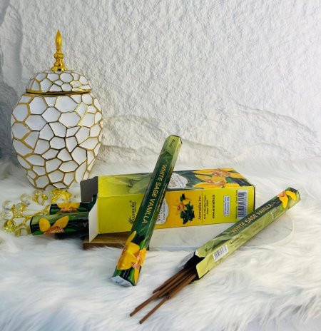 اعواد بخور وايت سيج الفانيليا العطرة المميزة الفخمة