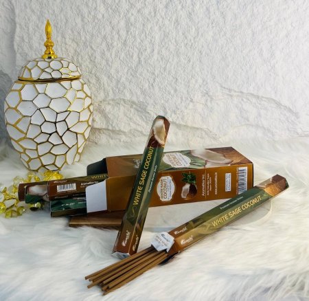 اعواد بخور جوز الهند الابيض المميز برائحته القوية