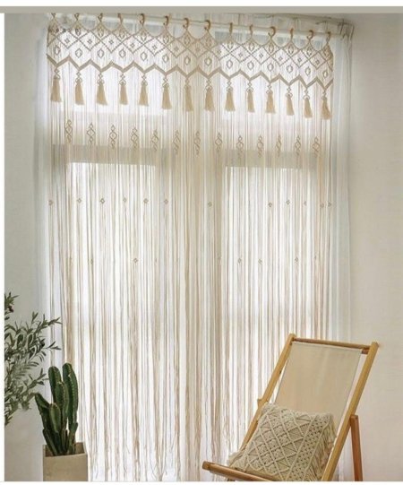 برداية خيوط المكرمية يدوية الصنع مميزة وانيقة لاصحاب الذوق العالي جدا