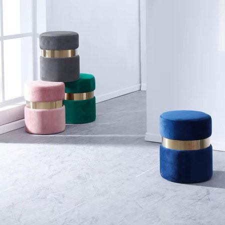 كرسي قماشي صغير (بف) مميز وانيق وراقي جدا لاصحاب الذوق الرفيع