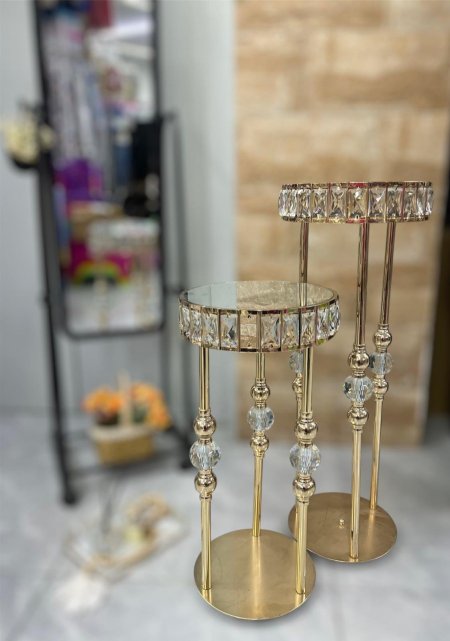 طقم سكملات كرستال ذهبي فخم جدا لاصحاب الذوق العالي