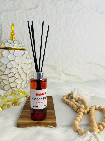 معطر جو بعيدان فواحة برائحة المانجا والبطيخ مميز وانيق وراقي جدا ينقل رائحة المكان للفخامة والرقي