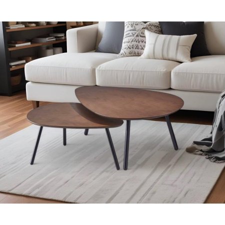 طقم طاولة وسط خشبي  مميزة مكون من قطعتين فخمتين جدا لاصحاب الذوق الرفيع