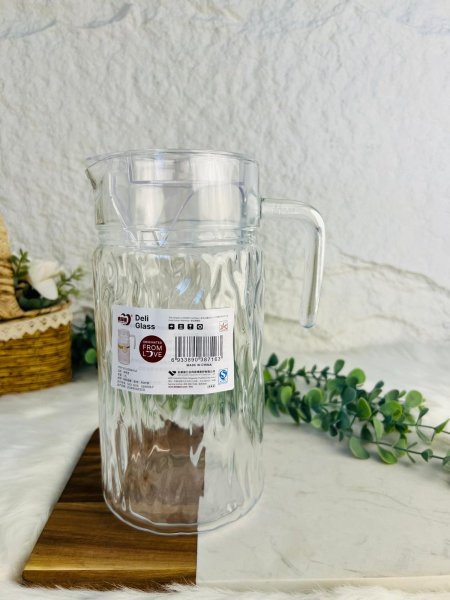 ابريق زجاجي مميز بغطاء اكروليك مميز وانيق وراقي جدا