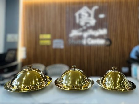 جاط تقديم بغطاء نحاسي فخم وراقي جدا متعدد الاستخدام والأحجام وذا جودة عالية جدا