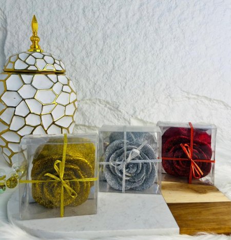 شمع لامع بألوان مختلفة, مغلف مميز وانيق وراقي جدا