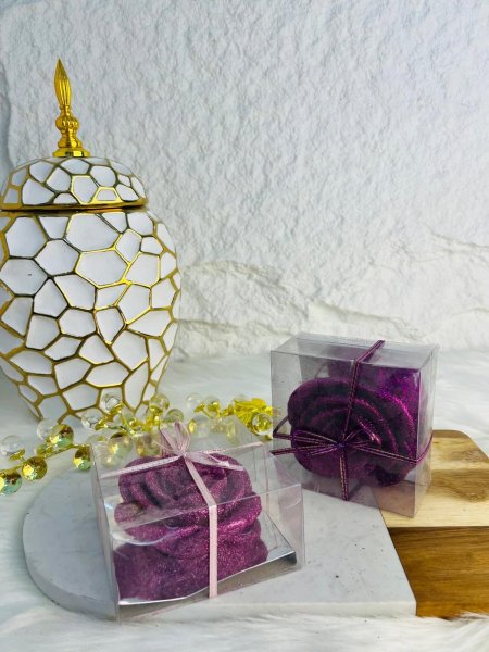 شمع لامع مغلف  مميز وانيق وراقي جدا