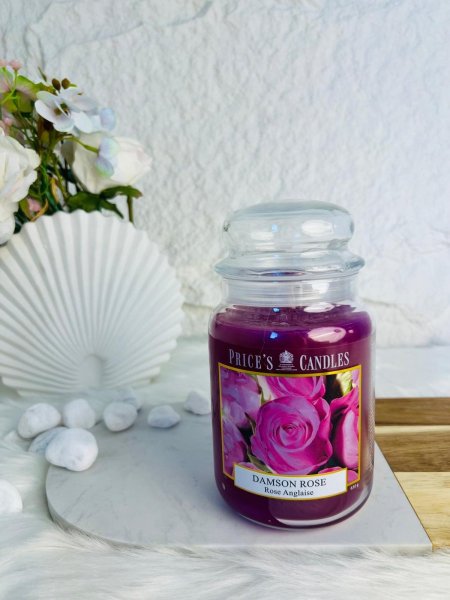 شمعة عطرية برائحة ورد الدامسون المميزة و الفواحة جدا