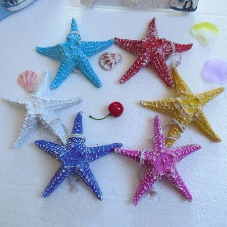 نجوم البحر ملونة مصنوعة من الكونكريت بلمسة عصرية وأنيقة