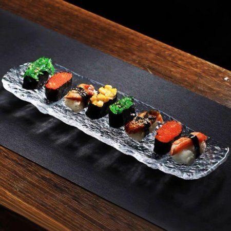 صحن تقديم زجاجي مميز وانيق وراقي جدا