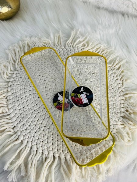 صواني تقديم مستطيلة مميزة وانيقة وفخمة ومتعددة الاستخدام