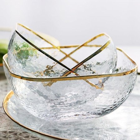 طقم زبادي تقديم مميزة بحز ذهبي لاصحاب الذوق الرفيع