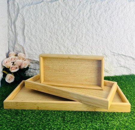 طقم صواني خشبية مميزة وانيقة وفخمة