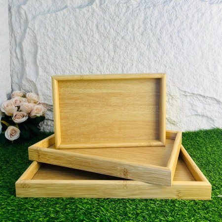 طقم صواني تقديم خشبية انيقة وعصرية تناسب جميع الاذواق