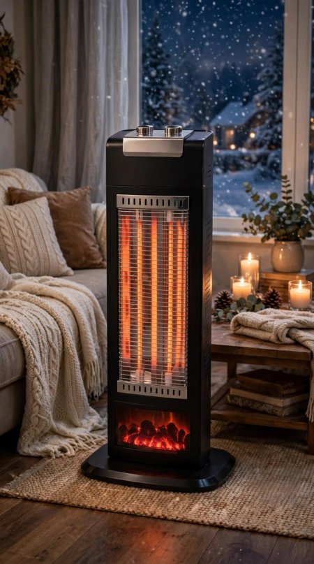 صوبة كهربائية + شاشة fire place
