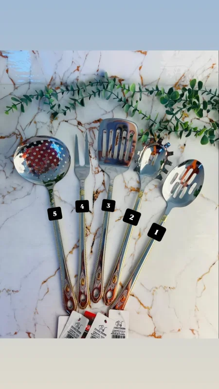 مغارف مشبكة ستانلس ستيل ثقيلة ومميزة وذات جودة عالية