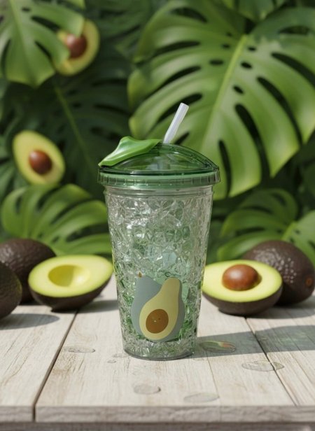 مطرة ماء سيليكون مع مصاصة