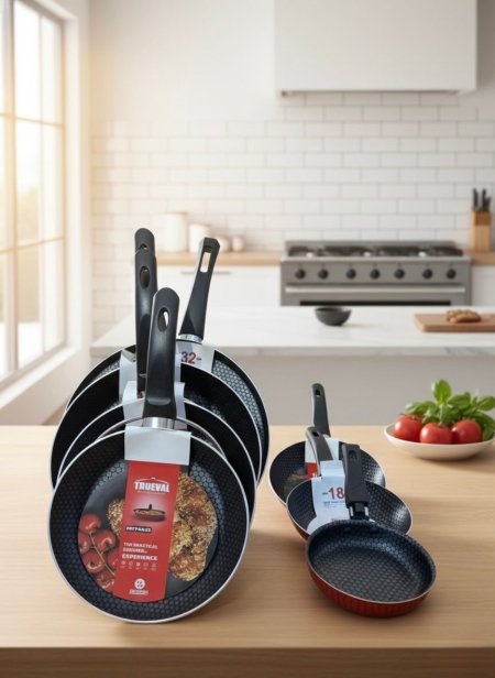 قلايات تروفال بكل الاحجام بلون الاحمر