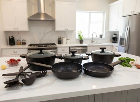 طقم طناجر قدور ومقالي بارولي BARLOY,31قطعة