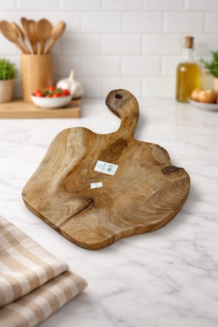 لوح مطبخ فاخر من خشب الزيتون الطبيعي