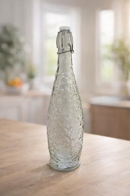 قنية ماء ضغط زجاج شفاف