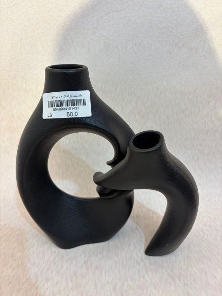 طقم تحف فازة شكل عشوائي قطعتين